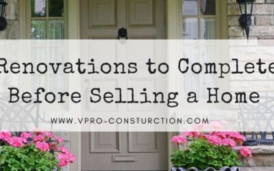 5 Renovations to Complete Before Selling a Home
